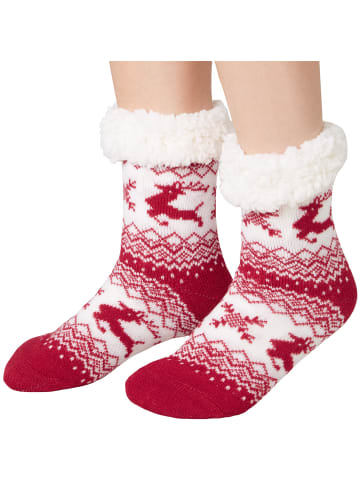 tectake Flauschsocken, Dickes Innenfutter und breiter Rand aus Plüsch