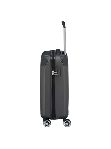 travelite City - 4-Rollen-Kabinentrolley S 55 cm (rot) in anthracite