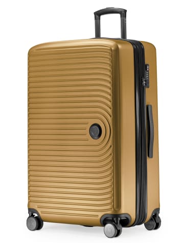 Hauptstadtkoffer Mitte - Kofferset 3 Trolleys Erweiterung Hartschale Gepäck-Set in Pool blau