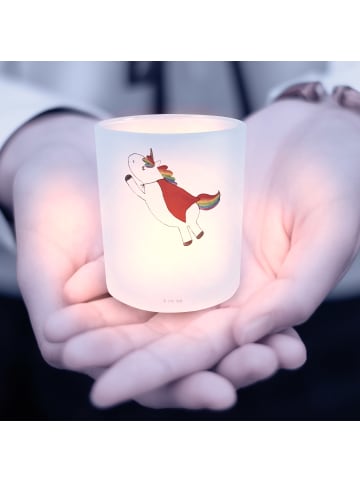 Mr. & Mrs. Panda Kerze Einhorn Geburtstag mit Spruch in Transparent