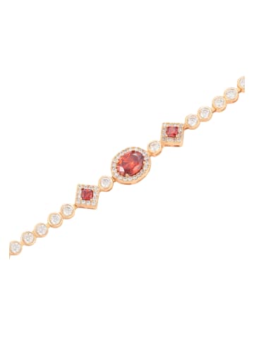 faina Women Bracelet in Rose Gold Red