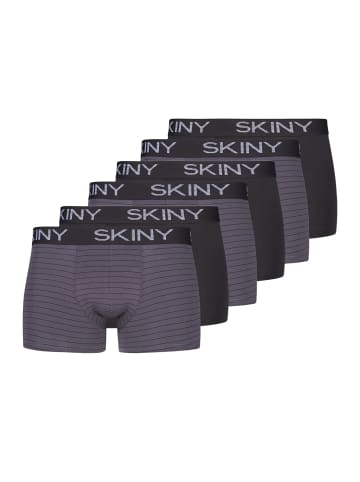 Skiny Retro Short / Pant Cotton in Anthracite Stripe Selection