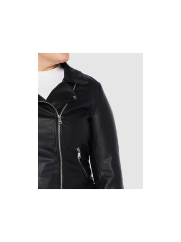 ONLY Kunstlederjacke für Damen in schwarz