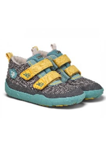 Affenzahn Klettschuh Knit Happy Nashorn in Grau