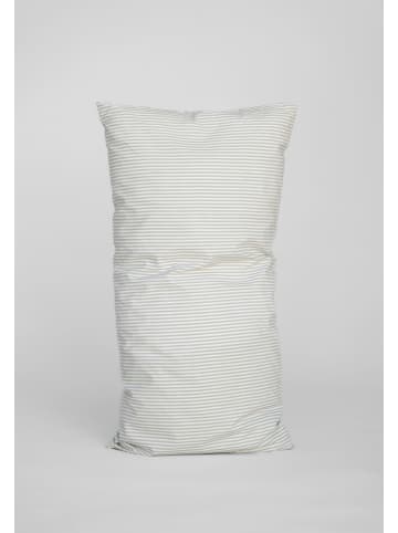 MELA Perkal Kopfkissenbezug Style MAJULI Stripes in thymian - naturweiss gestreift
