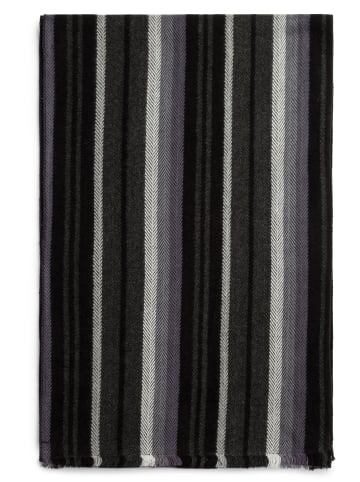 Finshley & Harding Schal in schwarz grau - 0002