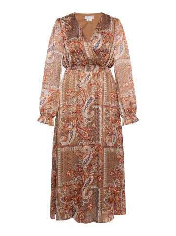 Usha Damen Maxikleid Mit Paisley-Print in Braun Mehrfarbig