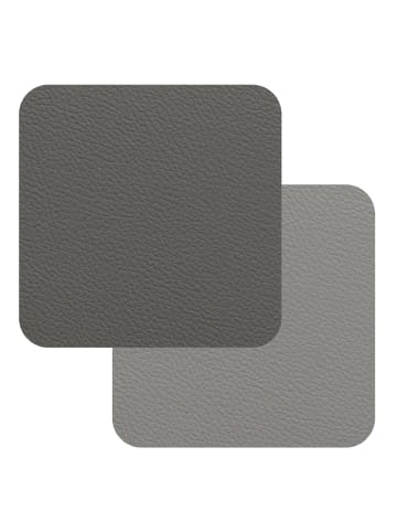 FREEFORM Fleximats Untersetzer, 4er Set, 10x10cm, Hellgrau/Dunkelgrau