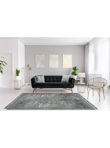Kurzflor Teppich Dara Vita 225 in Grau