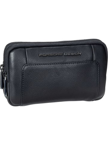 Porsche Design Sling Bag Roadster Leather Travel Pouch in Black