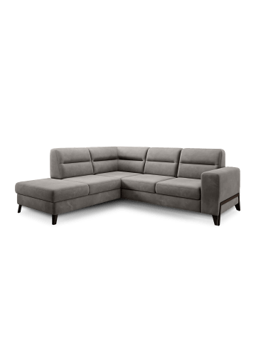 MF Design Cassada Recamiere Links in Mausgrau -  (L) 237 x (B) 277 x (H) 100 cm