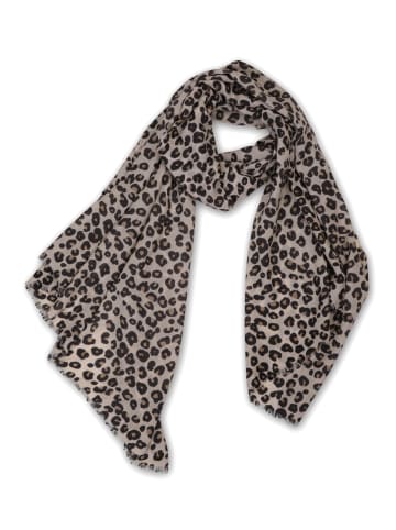 CASH-MERE.CH Bio Schal leopard in Weiss