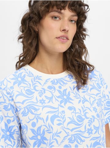 Marie Lund Kleid in blau weiß - 0002