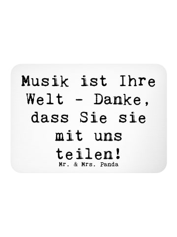 Mr. & Mrs. Panda magnet Spruch Musiklehrer Danke mit Spruch in Weiß