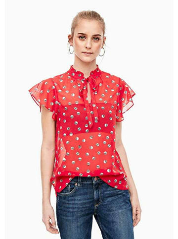 S. Oliver Rüschenbluse für Damen in rot