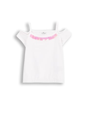 Coccodrillo T-Shirt mit kurzen Ärmeln in weiß