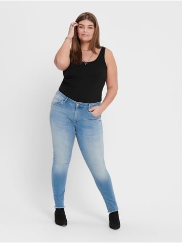 ONLY Carmakoma Skinny Stretch Jeans Curvy Plus Size Denim CARWILLY Übergröße in Hellblau