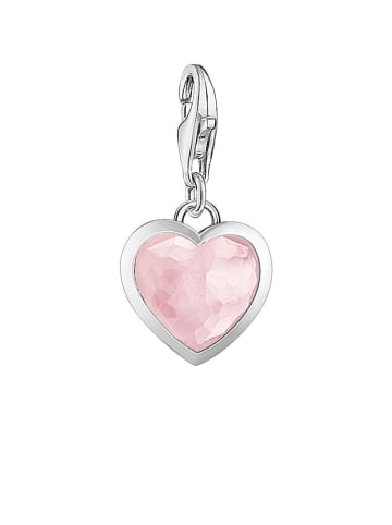 Thomas Sabo Charm-Anhänger Rosa Herz in silber, pink