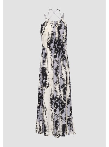 QS Kleid lang in Grau-mehrfarbig