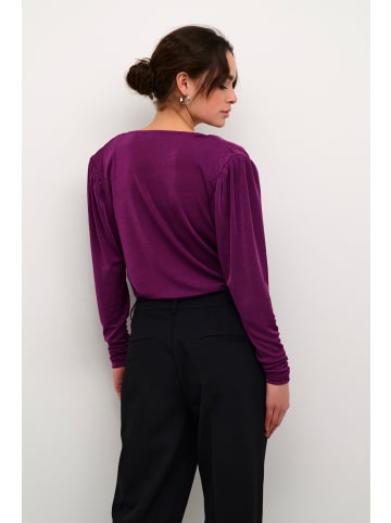 Kaffe Langarm-Bluse KAgina in Gloxinia