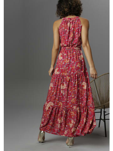 Aniston CASUAL Sommerkleid in rot-bedruckt