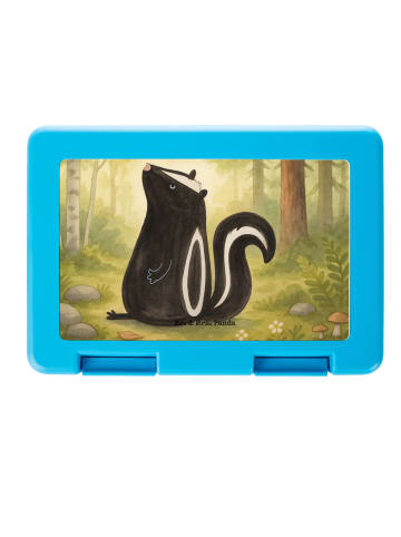 Mr. & Mrs. Panda Bento Box Stinktier Sitzen Design ohne Spruch in Weiß