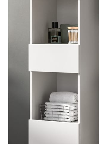Inn.Furn Badmöbel Set 3-teilig weiß Hochglanz 91 x 190 cm, Badkombination modern