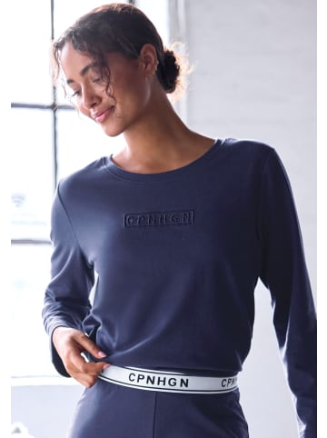 Copenhagen Studios Langarmshirt in dunkelblau