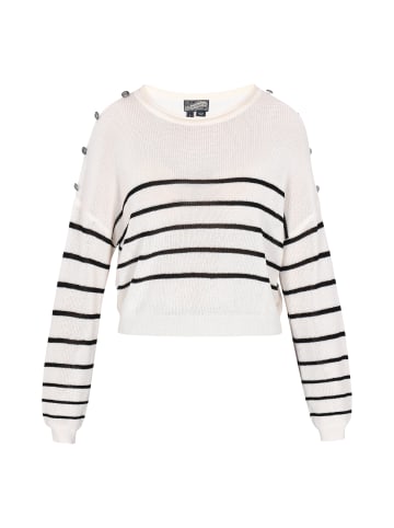 DreiMaster Women Pullover in offwhite black