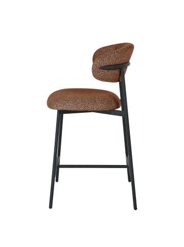 home24 Barstuhl ABETITO 2er-Set in Rostbraun