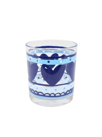 Blond Amsterdam Saftglas Herz in Blau - 200 ml
