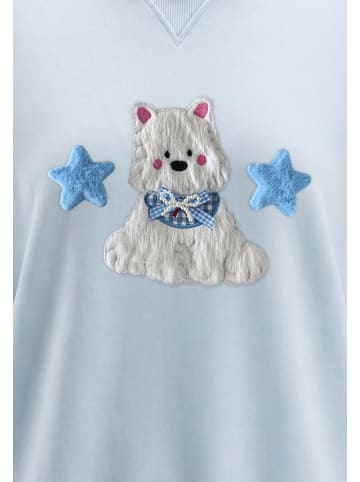myMo Women Sweatshirt in Light Blue