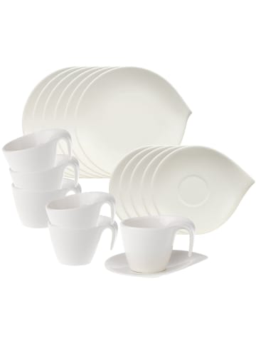 Villeroy & Boch 18er Set Kaffeeservice Flow in weiß
