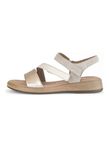 Gabor Sandalen in Beige/Gold