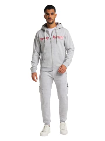 Bruno Banani Kapuzensweatjacke EVANS in Grau / Melange