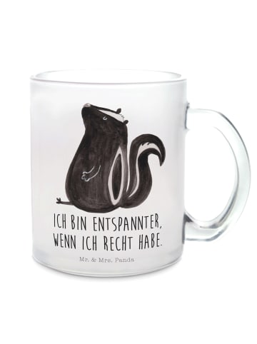 Mr. & Mrs. Panda Teebecher Stinktier Sitzen mit Spruch in Transparent