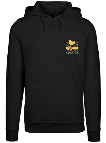 F4NT4STIC Hoodie Woodstock Brust Logo in schwarz