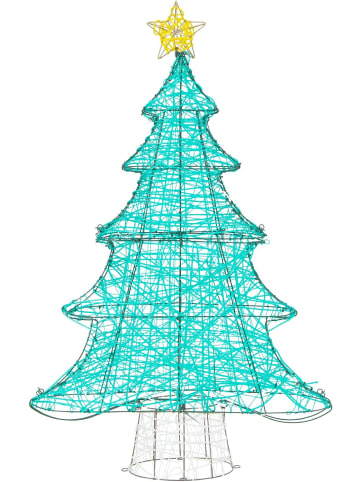 COSTWAY Künstlicher Weihnachtsbaum LED in Grün