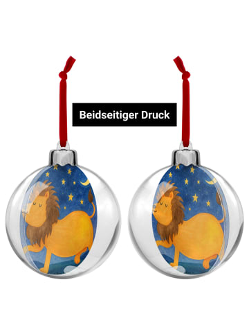 Mr. & Mrs. Panda Kunststoff Weihnachtskugel Sternzeichen Löwe De... in Weiß