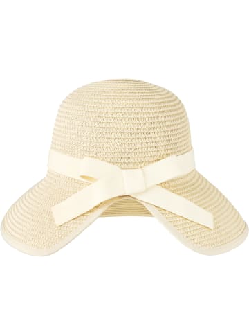 Janice Damen Sonnenhut 2er Set in Beige/Weiß