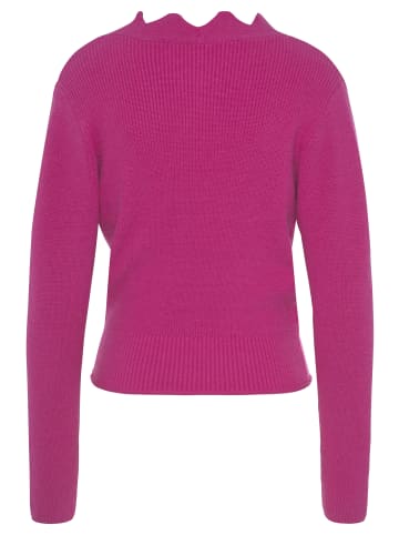 LASCANA Strickpullover in fuchsia