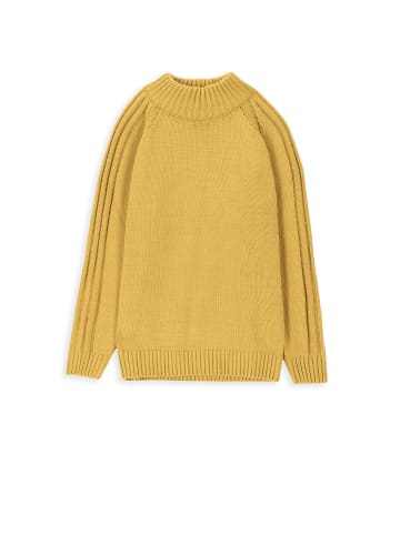 MOKIDA Strickpullover mit Rollkragen in honiggelb