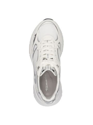 Tamaris Sneaker in WHITE/SILVER