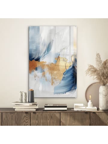 OnlyWow Acrylglasbild Abstrakt gold