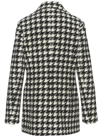 LASCANA Kurzmantel in schwarz-creme gemustert