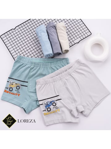 LOREZA 10er Set Boxershorts - Rallye - Bunt