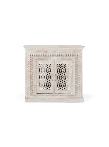 Giner y Colomer Sideboard aus gealtertem weißem Mangoholz in White