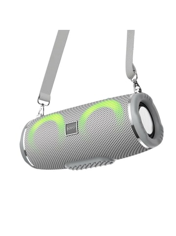HOCO Bluetooth Lautsprecher RGB-LED Beleuchtung 1200 mAh Bluetooth 5.0 in Grau