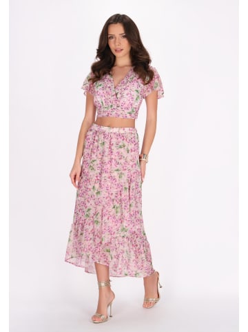 faina Women Skirt in light violet multicolor