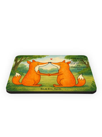 Mr. & Mrs. Panda wandmagnet Füchse Liebe Design mit Spruch in Weiß